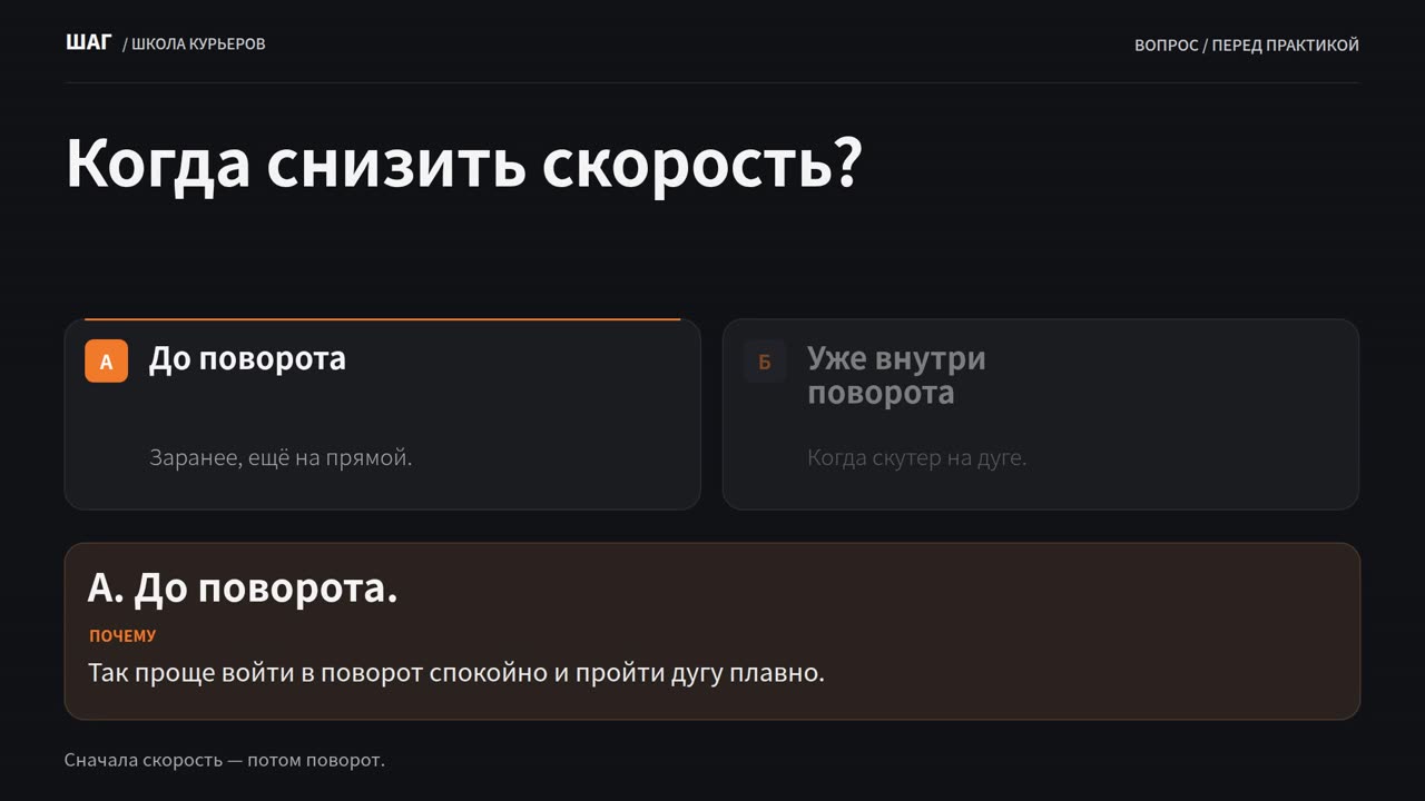 Вопрос теста с двумя вариантами ответа
